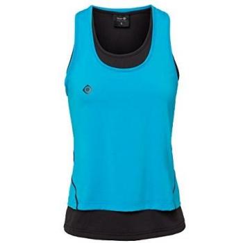 Izas Damen Ärmelloses Shirt SUBIA, Rosa Fluor/Schwarz, XL