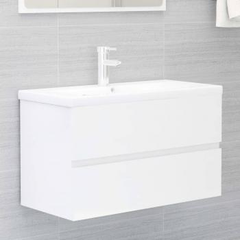 Mueble Cocina Lavabo Blanco Luminoso