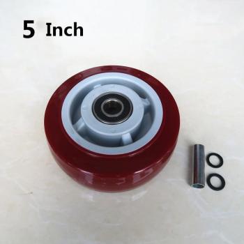 Single Wheel 5 Inch Red Caster