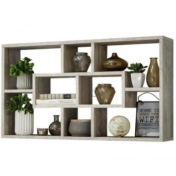 Libreria FMD Liberty F6, 85x16x47.5 cm, Rovere Chiaro