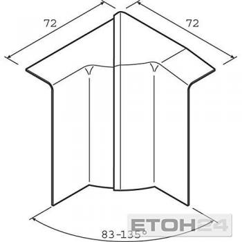 Passacavi Angolo Tehalit 2 cm