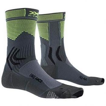 BikeRace Grey/Green X‑Bionic Socks Size 39–41