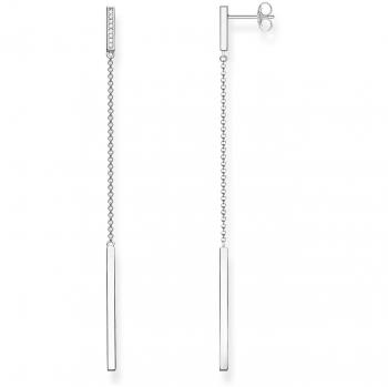 Accesorio de Moda: Cadena Plateada con Barra Pendiente