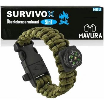 SURVIVOX Notfallarmband mit Kompass