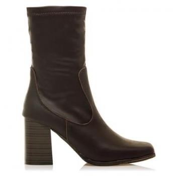 MTNG para mujer. 59871 Botines de Piel Porto negro (40), 3 a 5cm, Cremallera, Casual, MTNG outlet 2024