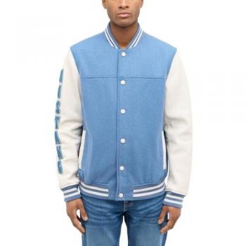 MUSTANG Lederjacke Herren Gr. M, blau