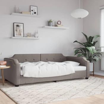 Lit de Repos taupe 90x200 cm – Tissu (VIDA XL)