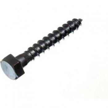 Industrial Strength Hex Head Coach Carriage Screws in BZP Finish, M8 Size with 8mm Thickness and 50mm Length (Pack of One Hundred)