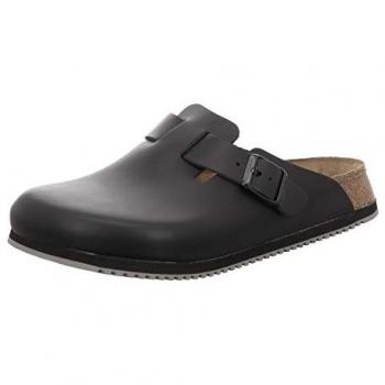 Birkenstock Boston Clogs, Naturleder, schwarz, Weite normal, Größe 48