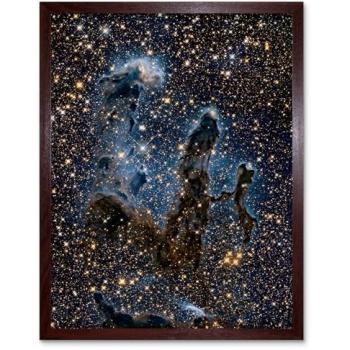 NIR Eagle Nebula Pillars: Dust & Gas Light Print