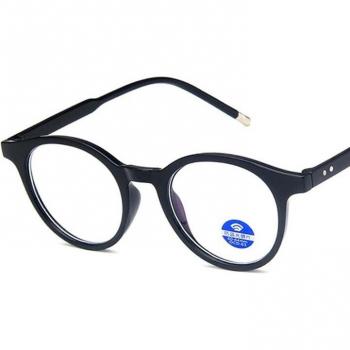 Metal Round Spectacles with Anti Blue Light for Men and Women