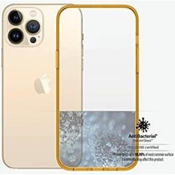 IPhone 13 Pro Max Orange Clear Antibacterial Case by PanzerGlass