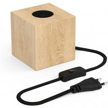 Lámpara Cubo Calex: Elegancia en Madera