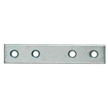 Lastrine di giunzione in acciaio zincato bianco 40x15 mm, confezione da 4