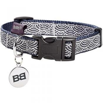 Bobby 2170586 Collier pour Chien Seigaiha Bleu XS