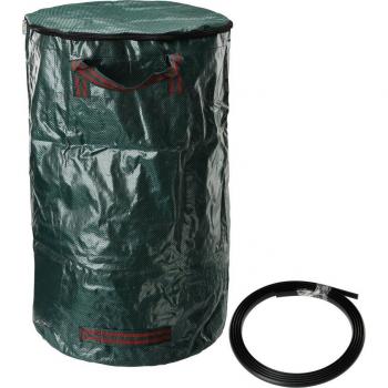 Sac à déchets de jardin robuste avec couvercle, réutilisable, 32/72/80 Gallons