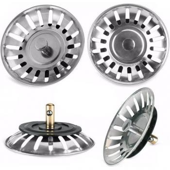 Edelstahl Abflussfilter Set für Küche und Bad