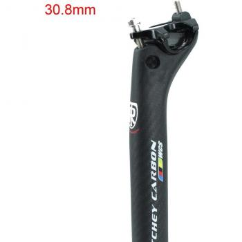 Full Carbon Fiber Matte Bicycle Seatpost for Road and Mountain Bikes, 27.2/30.8/31.6mm, 25mm Offset