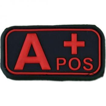 Badge 3D Groupe Sanguin SWAT A Pos / Rouge