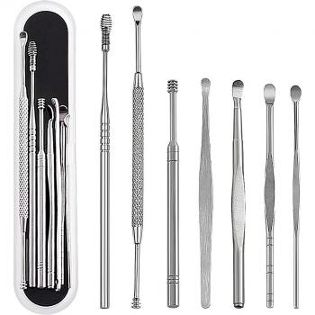 Système de nettoyage des oreilles – 7 pièces incluant curette