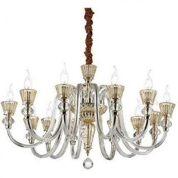 Goldene STRAUSS Pendelleuchte E14 12-flammig