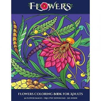 FLOWERS COLOR BK FOR ADULTS