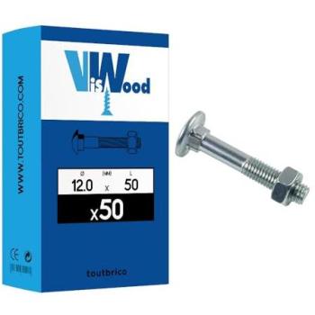 Boulon VISWOOD 12 x 50 mm
