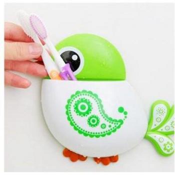 Cartoon Bird Toothbrush Holder with Suction Cup