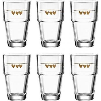 LEONARDO 6 tlg. Gläser-Set »SOLO Herzen«, 410 ml