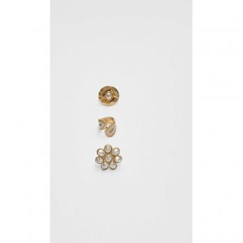 Trio di Anelli a Fiore Oro OS Stradivarius