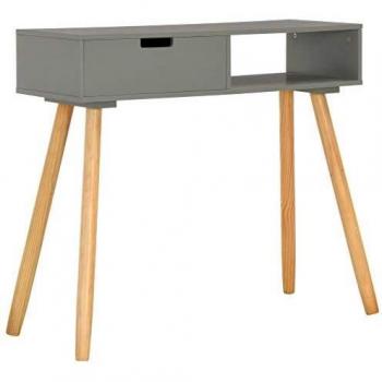 VidaXL Grey Console Table 80x30x72 cm Solid Pinewood