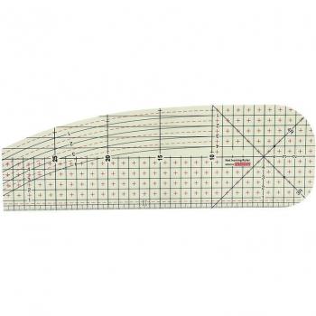 Règle de mesure pour tissu et patchwork, 1 pièce