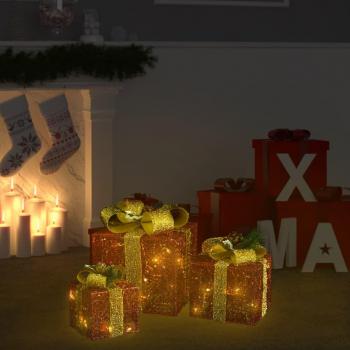 Röda Julklappar 3 St för Hemmet