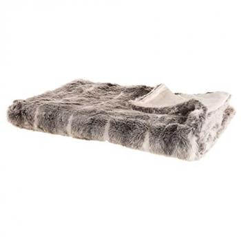 Kuscheldecke Fluffy Braun/Weiß 150 x 200 cm