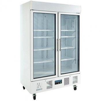 Double‑Door Glass Display Unit – Polar CD984, 944 L Capacity