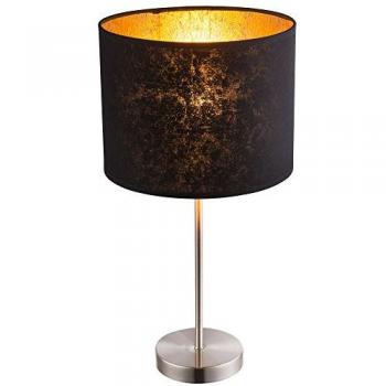 Lampada da tavolo soggiorno con interruttore oro nero