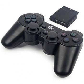 Telecomando Gembird Dual Wireless per PC, PS2 e PS3 in Nero