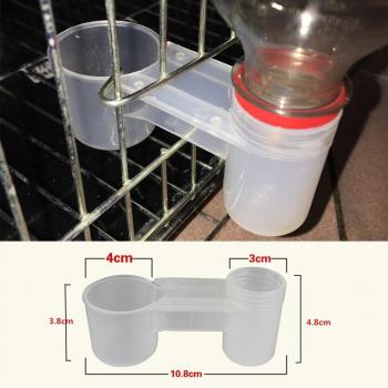 2Pcs Dual Port Bird Drinking Fountain