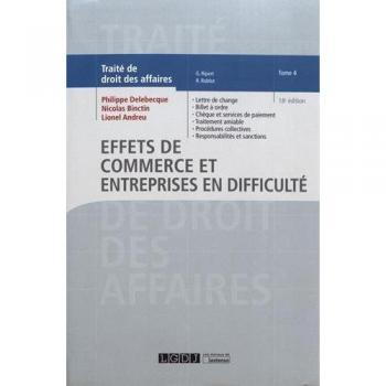 EFFETS DE COMMERCE ET ENTREPRISES EN DIFFICULTE TOME 4 18EME EDITION (4)