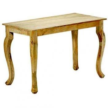 Table de banquet vidaXL, dimensions 118×60×77 cm, bois de manguier