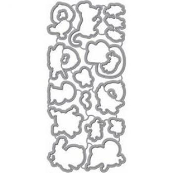 Découpes Métalliques de Noël Alphabet