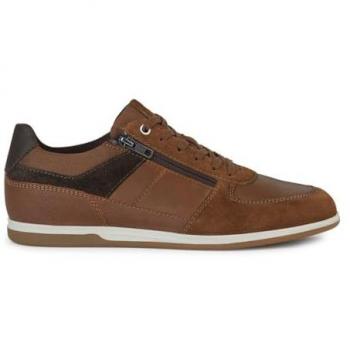 Geox Brown Renan Court Shoes