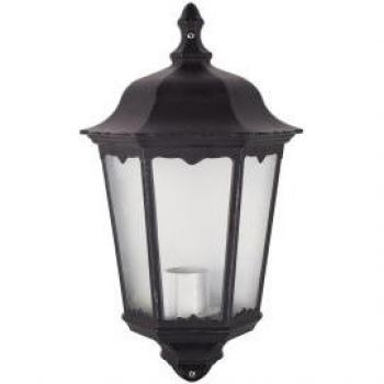 Lampada a muro Minerva in alluminio nero 3 facce