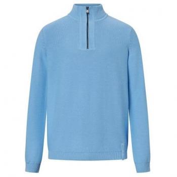 Joop Jeans Pullover Paulin für Herren, unifarben in Blau