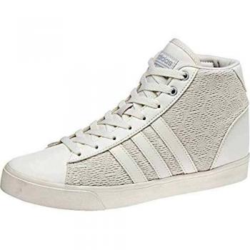 Adidas Women's Cloudfoam Daily Qt Mid Basketball Shoes, White (Cwhite/Cwhite/Msilve 000), 6.5 UK