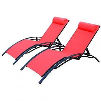 Duo Lettini Prendisole Alluminio Textilene