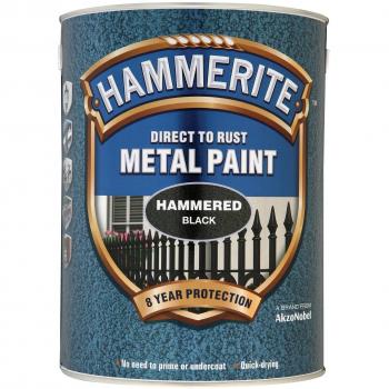Hammerite Direct to Rust Hammered Black Metal Paint