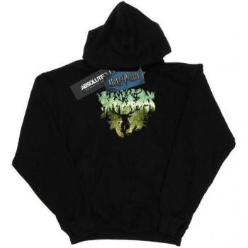 Herren Kapuzenpullover Harry Potter Schwarz Magischer Wald L