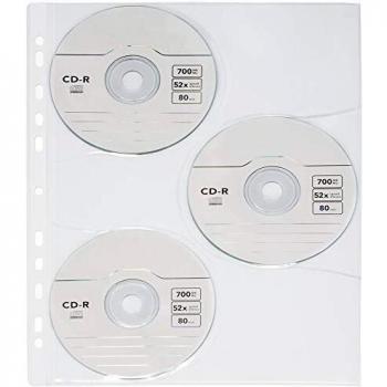 Fundas Transparentes A4 para CD/DVD Grafoplás 10 Pack