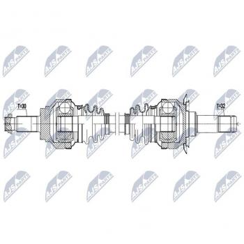 Arbre de transmission automobile NTY NPW-BM-224